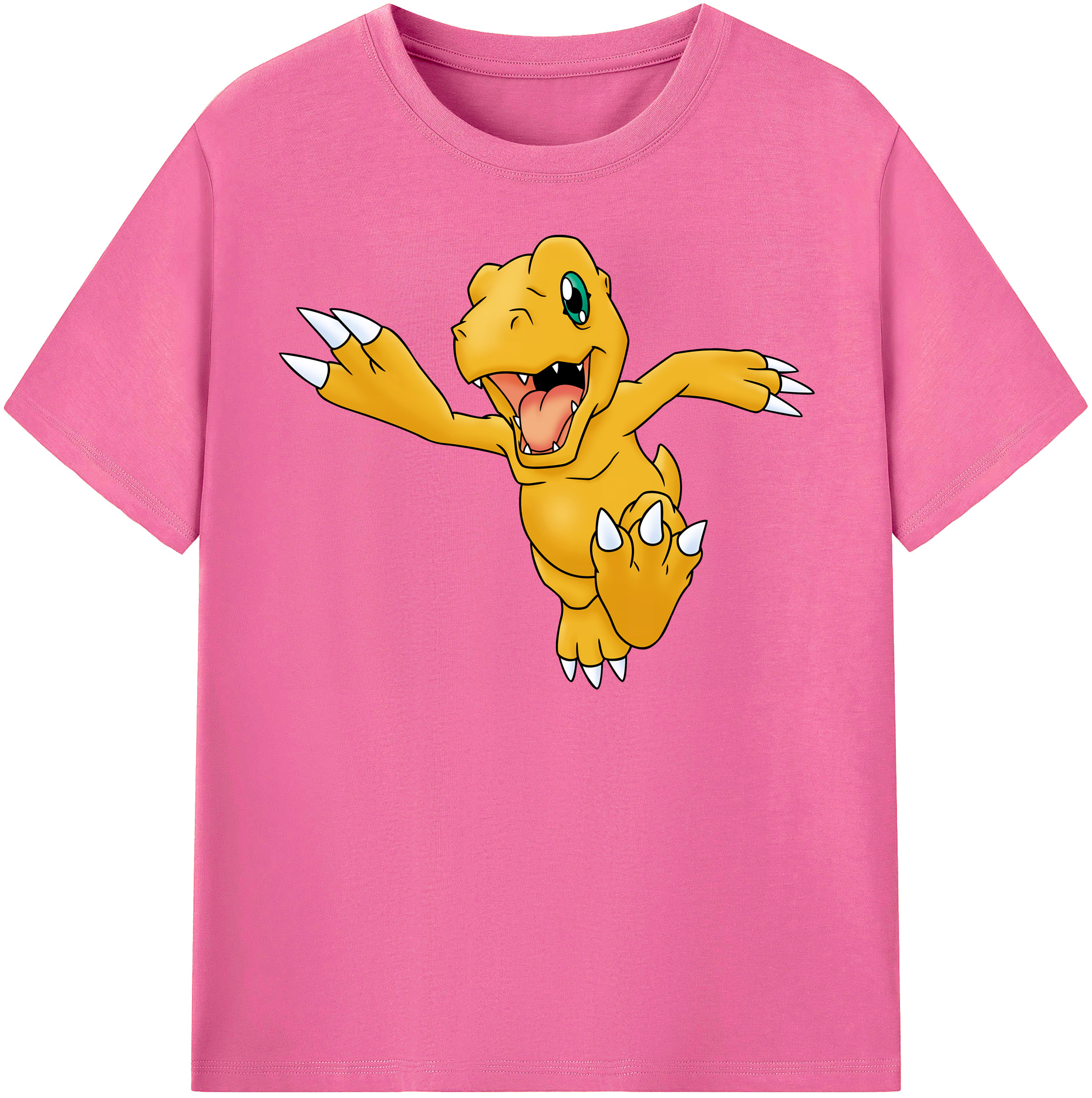 （画像用） Digimon デジタルモンスター/デジモン レディースカジュアルプリントTシャツ（綿100％）